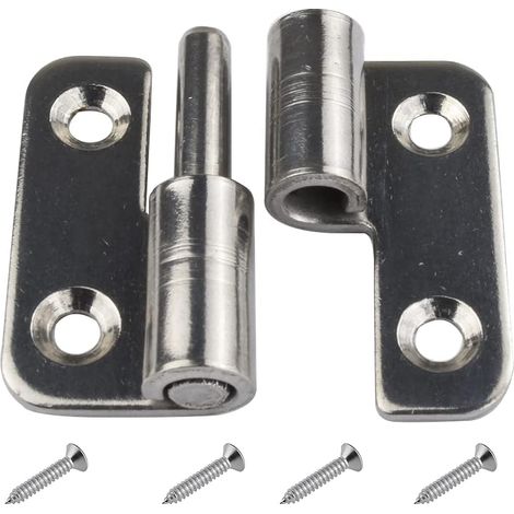 6 Charnières Amovibles 1,5' Petits Joints Coulissants Charnières De Porte Amovibles En Acier Inoxydable 304 Gaucher (left Handed)