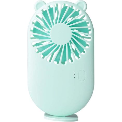 Mini Ventilateur Portable Portable De Bureau 3 Vitesses Rechargeable Par Usb En Forme D'Animal Mignon Pour Étudiants Voyage Refroidissement Extérieur