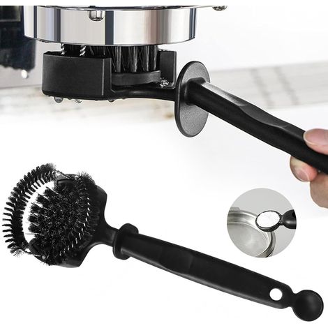 Brosse De Nettoyage Machine Espresso 58 Mm, Brosse Ronde Pour Groupe D’extraction & Douchette, Nettoyage Autour Du Joint, Enlève Marc Et Huiles De Café, Accessoire Barista Maison/café