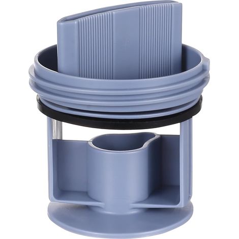 Flusensieb Compatible Avec Bosch Neff Constructa Balay Lave-linge Séchant, Filtre De Vidange Ø 64 Mm Bleu En Plastique Pom Avec Joint