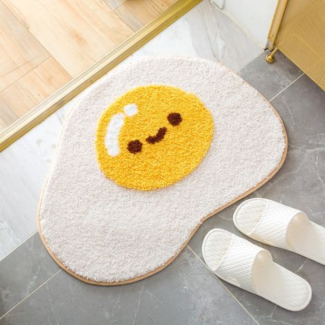 Tapis De Salle De Bain En Forme De Chat Mignon, Extra Doux Et Absorbant, Lavable En Machine, Tapis Antidérapant Pour Baignoire, Douche Et Salle De Bain, 45x65cm