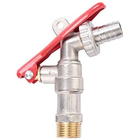 Robinet D'Eau Verrouillable En Laiton, 1/2" Filetage, Anti-vol Pour Jardin Extérieur, Contrôle Du Débit D'Eau 1.6 Mpa