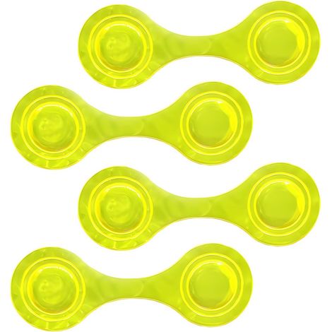 Lot De 4 Réflecteurs Magnétiques Clips Réfléchissants Haute Visibilité, Accessoire Sécurité Nuit Reflechissant Pour Vêtements Sac À Dos Jogging Vélo Poussette, Bande Reflechissante Enfant Adulte