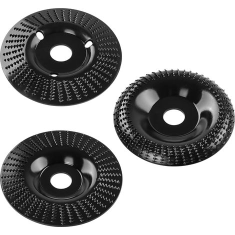 3 Pièces Disque Bois Meuleuse 125mm, Disque Abrasif En Bois, Ensemble De Disques Pour Façonner, Meuler, Couper Et Sculpture Sur Bois - Roues Pour Meuleuse D'Angle