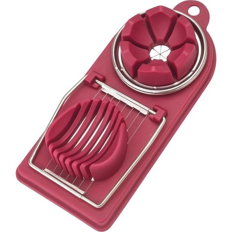 Coupe-œuf Dur 2 En 1 – Découpe Rapide Et Facile - Tranches Ou Quartiers – Accessoire De Cuisine Ustensiles Plats Jolis)