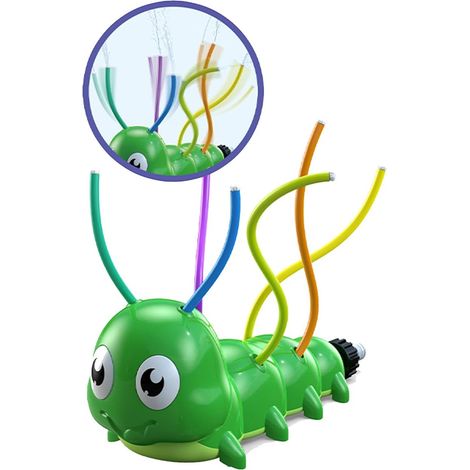Arroseur D'Eau Pour Chien, Jeu Interactif Pour Animaux Et Enfants, Arroseur Pour Enfants, Jeu D'Extérieur, Crazy Daisy, Plus Vert, Chenille