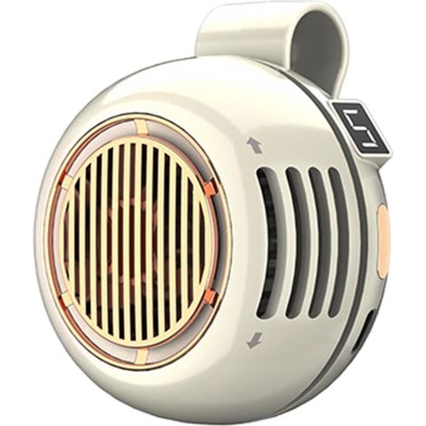 Mini Ventilateur À Pince,rechargeable Rotation 360° Mini Ventilateur Pince Portable,pour Cou Taille Bureau Chambre Voyage Camping Extérieur Été