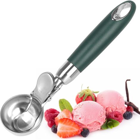 Portionneur De Crème Glacée En Acier Inoxydable Avec Gâchette Et Poignée Confortable Pour Boules De Crème Glacée