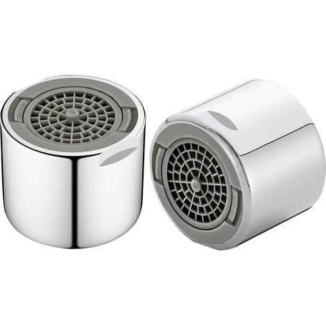 2 Pièces Mousseur Robinet Fm22 En Laiton, Angle De Sortie D'Eau Réglable Aérateur, Filtre De Nettoyage Amovible, Economiseur D'Eau Pour Robinet, 2modes D'Eau Pétillante, Pour Salle De Bain Et Cuisine