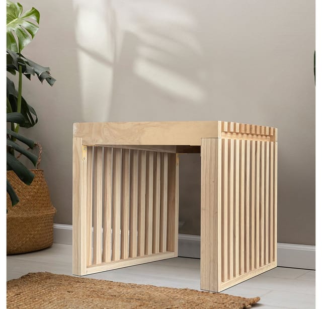 Home Deluxe - Sitzbank Aus Holz Lora Natur - 50 Cm I Gartenbank , Parkbank, Sitzgelegenheit Holz Sitzbank Modern, Sitzbank Kiefernholz, Sitzbank Lasiert,