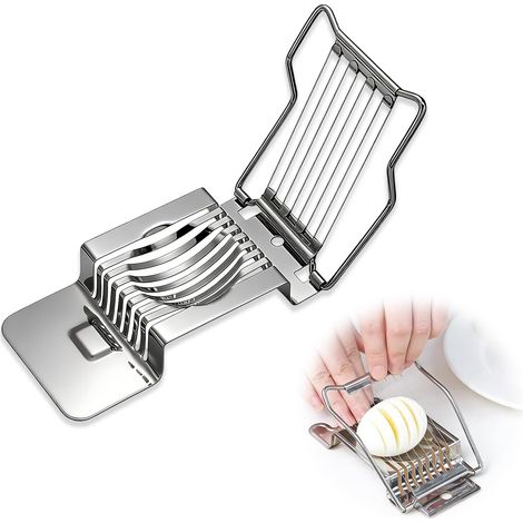 Coupe-œufs En Acier Inoxydable, Coupe Oeuf À La Coque Toqueur À Oeufs, Egg Cutter Slicer Tranches Avec Fils Métalliques