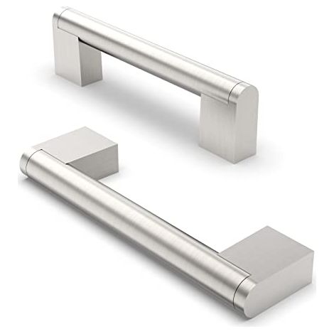 5 Pièces Poignée De Meuble, Distance De Trou De 160mm Poignées De Meubles En Acier Inoxydable Poignées De Placard Poignée D'Armoire De Cuisine-nickel Brossé