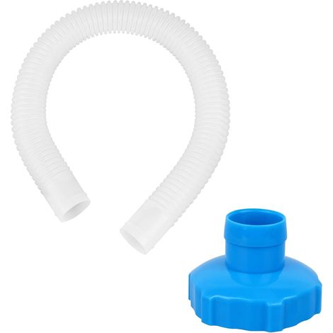 25016 Tuyau De Skimmer De Piscine Avec Adaptateur, Tuyau De Remplacement Pour Piscine, Tuyaus De Skimmer Et Adaptateur B, Kit D’accessoires Pour Piscines Hors Sol Pours Pompe De Filtre