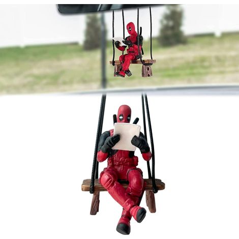 Accessoire Voiture Interieur Decoration, Rétroviseur Voiture Suspendu Ornement, Mignon Deadpool Pendentif De Voiture Rétroviseur Ornement, Convient À Tous Les Modèle