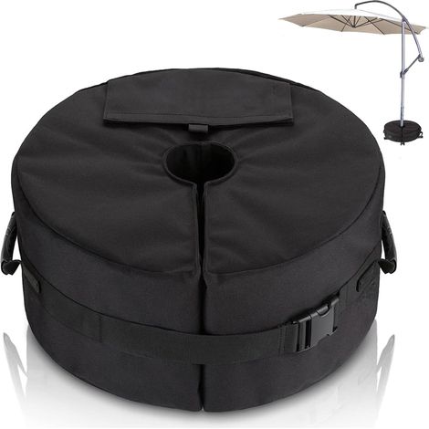 Sac De Poids De Base Pour Parasol - Diamètre Réglable Ouverture Latérale Poids De La Base Du Parasol - Support De Poids De Parasols De Jardin Extérieur Pour Patio - Sacs De Sable Jusqu'à 40 Kg