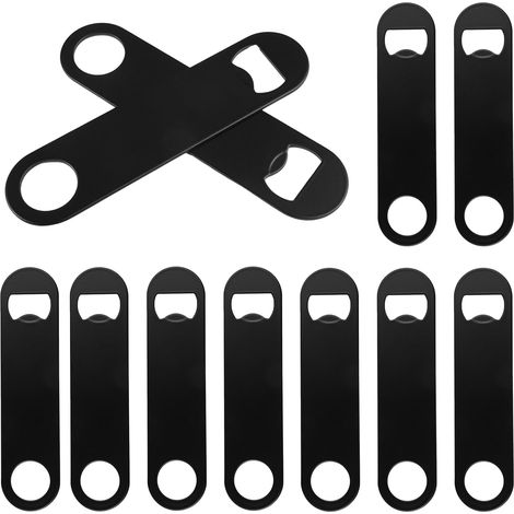 10 Pièces Décapsuleurs Plats En Acier Inoxydable, 12.5cm Décapsuleurs Plats En Acier Inoxydable De Bière, Acierinoxydable Ouvre-bouteille De Bière Plat Pour Pubs, Bars Karaoké, Maisons, Bureaux