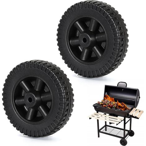 Roues De Gril De Barbecue,kit De Roue Pour Barbecue,roue De Gril,rechange Pour Barbecue De Roue,roues De Rechange Pour Barbecue À Gaz,pièces De Rechange Pour Roues De Gril De 6 Pouces,noir,2 Pièces