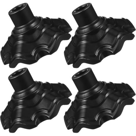 Lot De 4 Embouts Antidérapants Pour Pieds De Chaise: Protège-pieds Noirs 16 Mm – Patins Réutilisables Anti-enfoncement Pour Meubles De Jardin Et Camping
