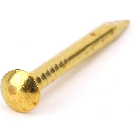 Clous Décoratifs En Laiton, 100 Pièces, Tête Ronde Dorée, Pour Accessoires De Quincaillerie Et Charnières De Meubles