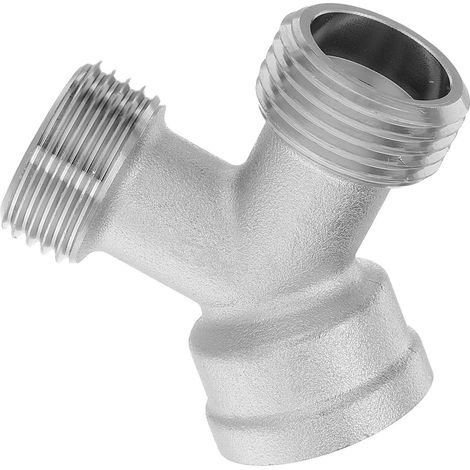 Raccord En Cuivre De Y 3/4 Pouce Argenté Pour Plomberie, Répartiteur À Double Distribution D'Eau, Cuisine Et Maintenance
