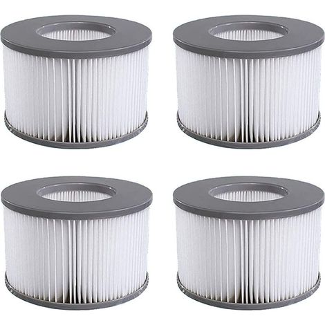 Filtre Spa Lite Pour Mspa – Cartouche Filtrante 4000 Cm² Avec 90 Ailettes – Modèle 2020 – Lot De 4 Pièces