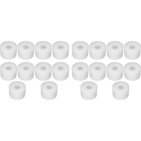 Lot De 20 Filtres En Mousse Réutilisables Et Lavables Pour Piscine, Compatibles Avec Les Spas À Jets D'Eau De Type S1.