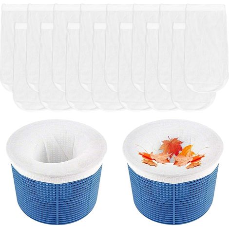 30 Pièce Chaussettes Skimmer Piscine Panier, Chaussette Prefiltre Skimmer