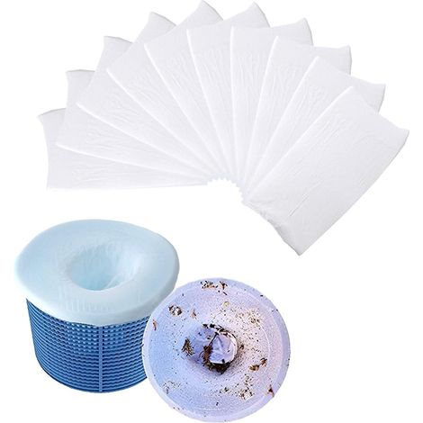 De Piscine Écumoire Chaussettes – Filtres Paniers Écumeur Ainsi Que Nettoie La Saleté Et Laisse Pour Kit Systeme Piscines Hors Sol 30-pack