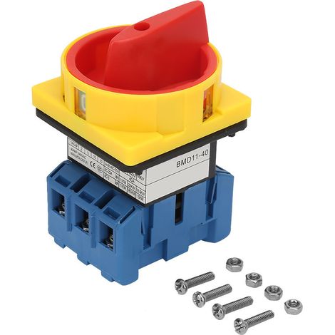 Disjoncteur De Charge 40 A/63 A, 3 Pôles, 2 Positions, Came Rotative Marche/arrêt (40 A)