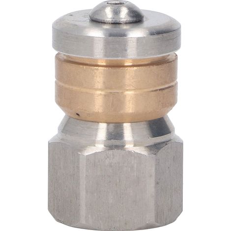 Buse De Nettoyeur Haute Pression En Acier Inoxydable Et Laiton, Mini Vidange Compacte Pour Eau Chaude Et Froide, Filetage Femelle 5000 Psi G3/8 Pouces