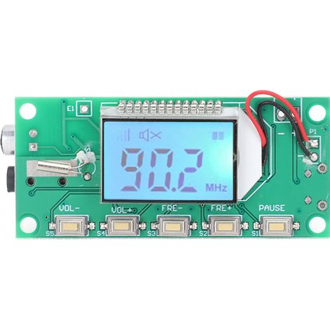 Carte Émetteur Fm Dsp Pll, Module De Modulation De Fréquence Numérique Pour Microphone Stéréo Sans Fil Dc3v-5v 87-108mhz