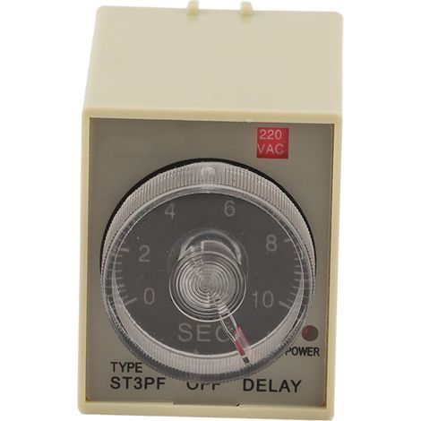 Relais Temporisé, Minuterie De Mise Hors Tension Réglable, Retardateur Ac 200-220v, Pièce Accessoire St3pf