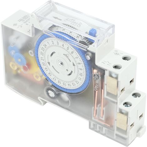Minuterie Mécanique Transparente 24h Avec Batterie Pour Système Électrique Ac 220-240v