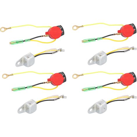 Capteur D'Alerte De Niveau D'Huile Bas (lot De 8) - Large Compatibilité - Plastique Abs - Stable, Sûr Et Durable - Interrupteur D'Arrêt Moteur Pour Gx120 Gx160 5,5 Cv