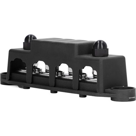 Bloc De Distribution D'Énergie À 4 Goujons Avec Couvercle 5/16 Pouces, Résistance Aux Intempéries 48vdc 250a Pour Voiture Rv Marine