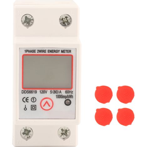 Compteur Électrique Multifonctionnel Monophasé Numérique Tension Courant Énergie
