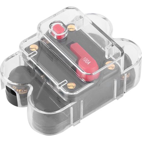 Disjoncteur 12v-24v Dc, Pour Voiture, Bateau, Vélo, Audio Stéréo, Onduleur Avec Réinitialisation Manuelle, Couvercle Étanche 100a