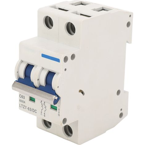Disjoncteur Miniature 2p, Ignifuge, Protection Contre Les Courts-circuits, Interrupteur De Déconnexion Pour Système Solaire Pv, Dc 1000v 63a