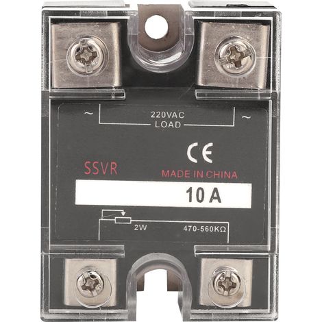 Régulateur De Tension À Semi-conducteurs Monophasé Ssvr 470-560 Kω, Alimentation Électrique 220 V Ca (berm-r 10 A)