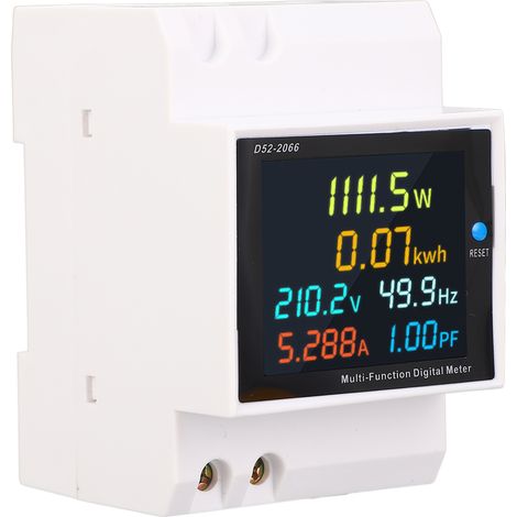 Compteur D'Énergie Numérique Monophasé Din Rail Tension Ca Courant Facteur De Puissance Fréquence Testeur D'Utilisation De L'Électricité