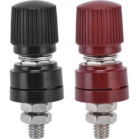 10 Paires De Borniers De Régulateur De Tension, Vis M6 32 Mm, 333 0v-380v, Rouge Et Noir