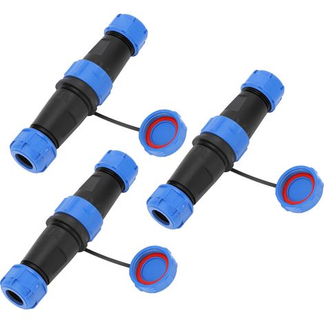 Connecteur De Câble D'Alimentation Électrique Industriel, 3 Pièces, 2 Broches, Étanche Ip68, Cloison D'Aviation, Ac500v 30a