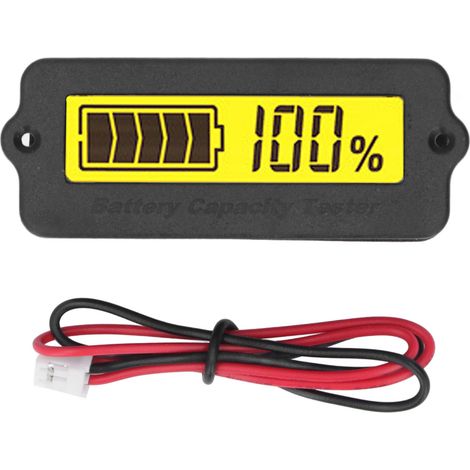 Moniteur De Tension De Capacité De Batterie, Indicateur De Niveau Numérique Portable Pour Véhicule Électrique Rv 24v