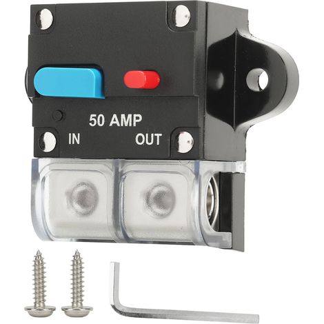 Disjoncteur Dc24v Avec Interrupteur De Réinitialisation Manuelle, Protection Contre Les Courts-circuits Pour Voiture, Bateau, Bateau, Camping-car, Camping-car, 80a