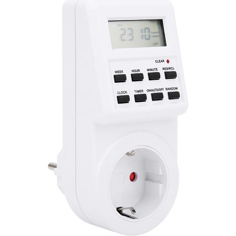 Minuterie Électrique Enfichable Avec Écran Lcd Tm03