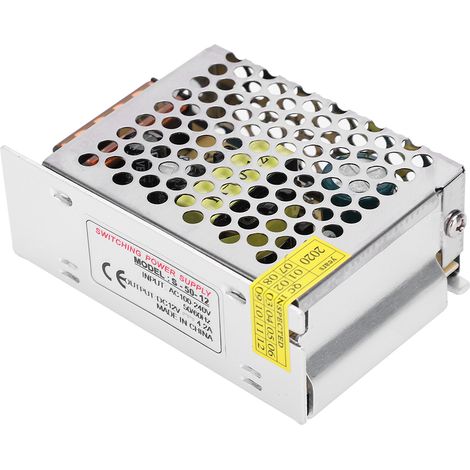 Adaptateur Secteur À Découpage Dc12v En Alliage D'Aluminium Pour Barre Lumineuse Led, Imprimante 3d (s-50-12 (12 V 4,2 A 50 W) Ac100-240 V)