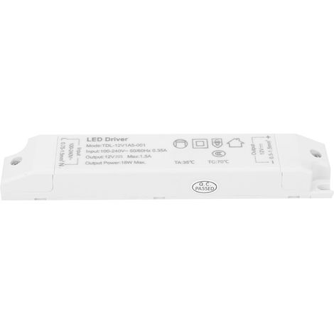 Alimentation Led, Transformateur, Adaptateur, Interrupteur De Commande, Pvc Tdl-12v1a5-001 Ac100v-240v