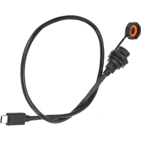 Connecteur Usb Étanche Ip68 Typec Femelle Mâle Avec Prise De Câble E10tpc-bf-f/tpc-a-m (0,3 Mètre)
