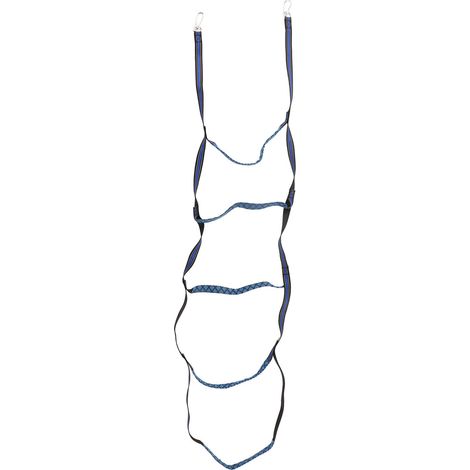 Échelle De Corde D'Embarquement À 5 Marches, Bateau Universel Portable Avec Boucle D'Escalade Pour Kayak Gonflable Bleu