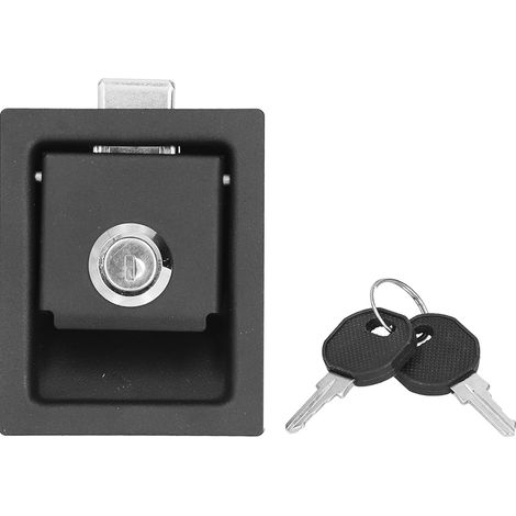 Serrure De Porte D'Armoire De Générateur De Camping-car, Carrée En Alliage De Zinc Avec 2 Clés De Réparation De Remplacement Pour Yacht Maison